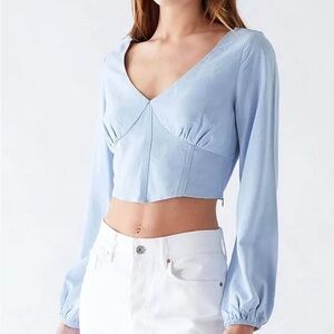 Kendall + Kylie Powder Blue Pacsun Top